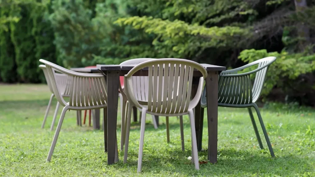 salon de jardin en plastique HDPE